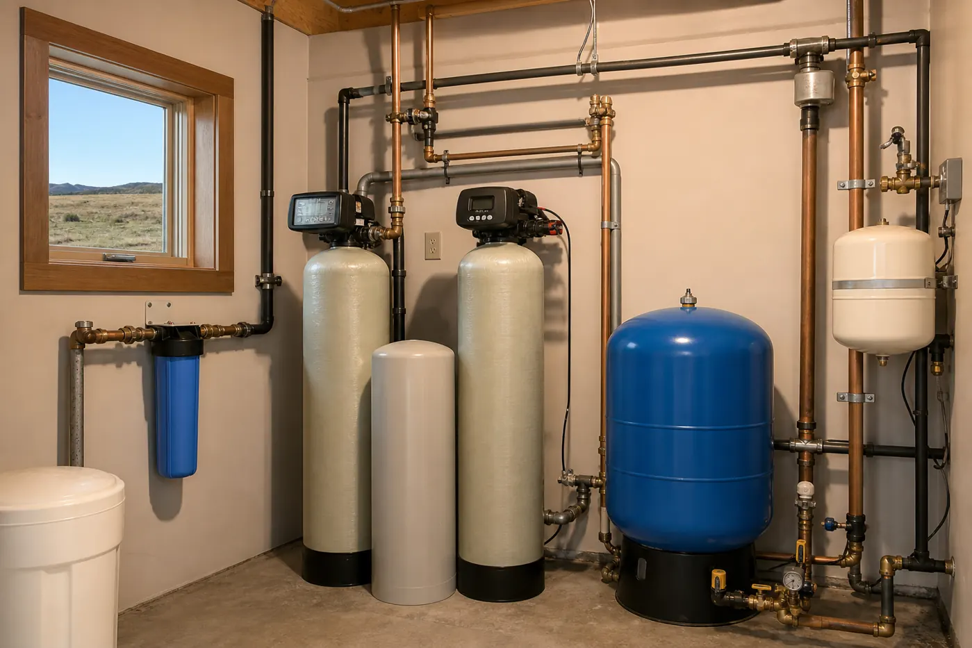 Well Water Treatment equipment and service example for a Castle Rock home